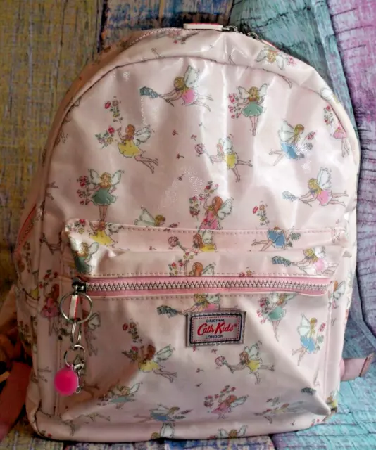 Cath Kidston Kids Baby Pink Fairies Oilcloth Backpack/Rucksack H 37cm approx