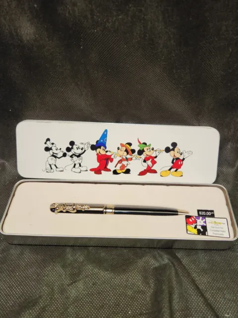 Disney Store Exclusive TIGGER Ballpoint Pen in Tin Metal Mickey Gift Box