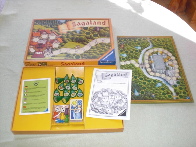 Sagaland Ravensburger 1981 Brettspiel braune Ausgabe - Kritikerpreis 1982 - Kult