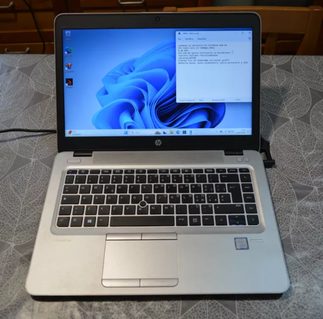 notebook pc computer portatile HP Elitebook 840 G4 8 GB RAM SSD WINDOWS 11 FHD