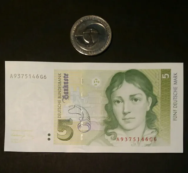 Gedenkmünze 5 DM–Sammlermünze–Todestag von Carl Reichsfreiherr - Banknote UNC