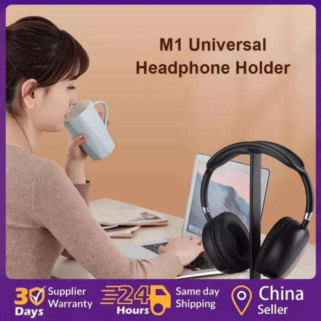 M1 Headphone Holder Hanger Earphone Desktop Display Stand Bracket (Black) ☘️