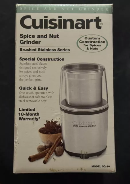 Cuisinart SG-10 Electric Spice-and-Nut Grinder, Stainless/Black