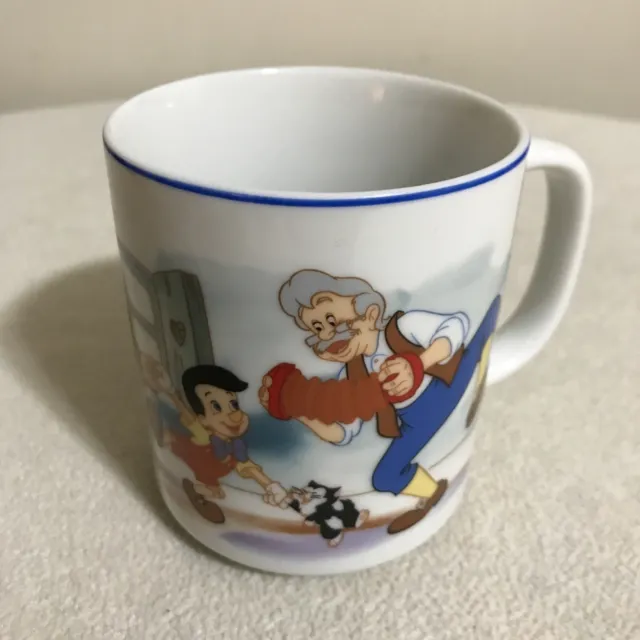 Vintage Pinocchio Disneyland Walt Disney World Productions Mug Coffee Cup Japan