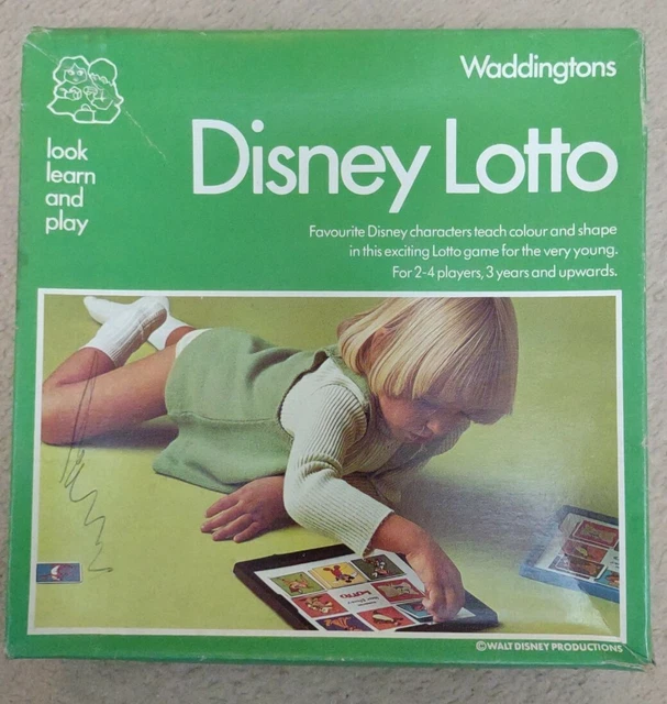 VINTAGE WADDINGTONS EDITION DISNEY LOTTO GAME 1977 Complete. £6.49