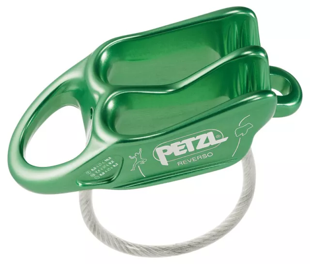 Petzl Reverso Sicherungs und Abseilgerät grün