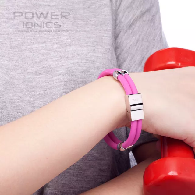 Power Ionics Double Titanium Energy & Sports Bracelet | Health Fashion Wristband