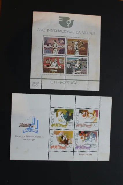 Briefmarken Portugal, 2 Blocks