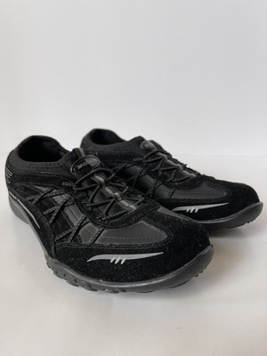 Skechers Relaxed Fit Breathe Easy City Lights Walking Shoes Black Womens 6.5