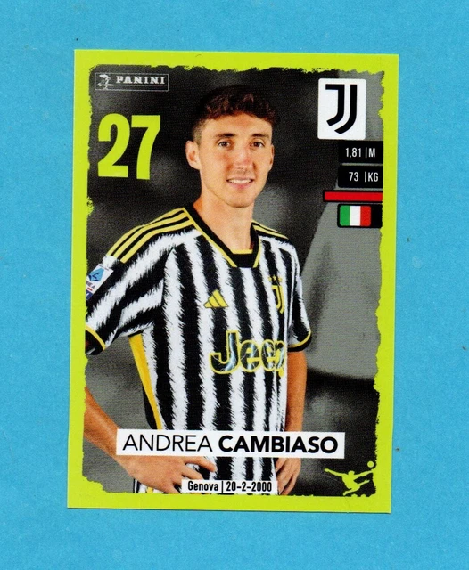 PANINI CALCIATORI 20232024FIGURINA n. 236 CAMBIASO JUVENTUSNEW