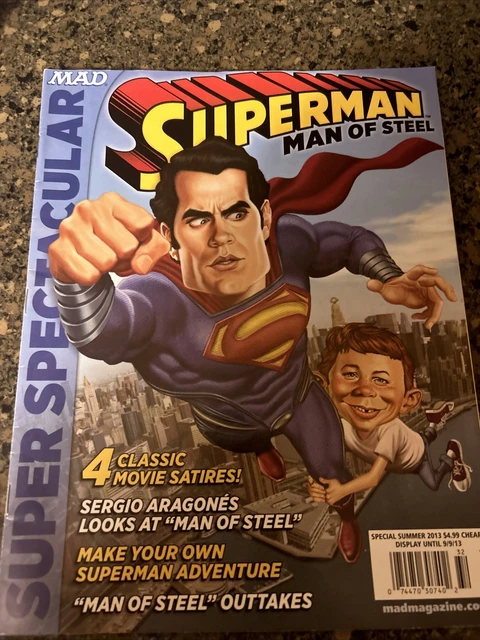 MAD SUPER SPECTACULAR SUMMER 2013, SUPERMAN MAN OF STEEL Cover, ARAGONES, VF+!