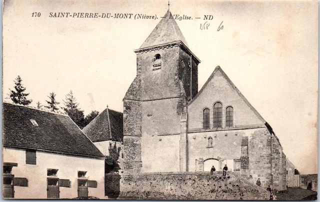 58 SAINT PIERRE DU MONT - vue de l'eglise -