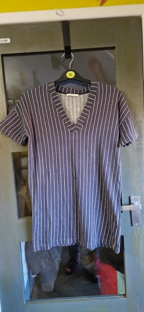 AVC BY ADRIANA V. Campanile Blue Stretch Denim Dress Size S 3.99