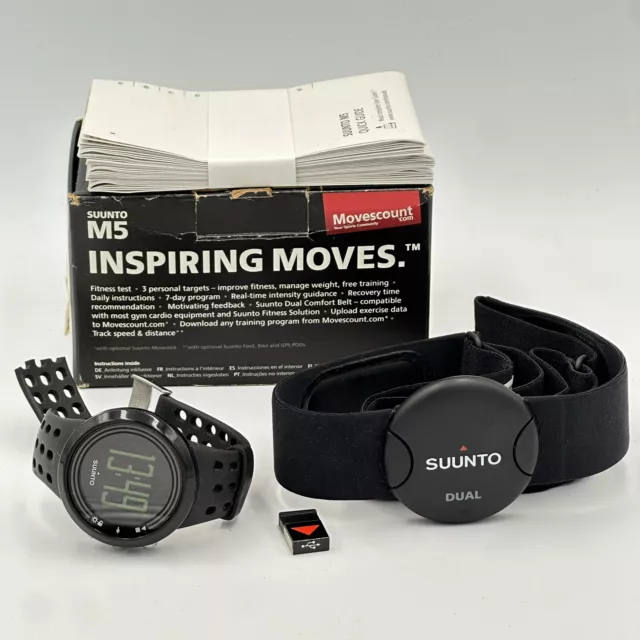 Suunto M5 Sports Watch With Heart Rate Belt. Watch Needs A New Strap