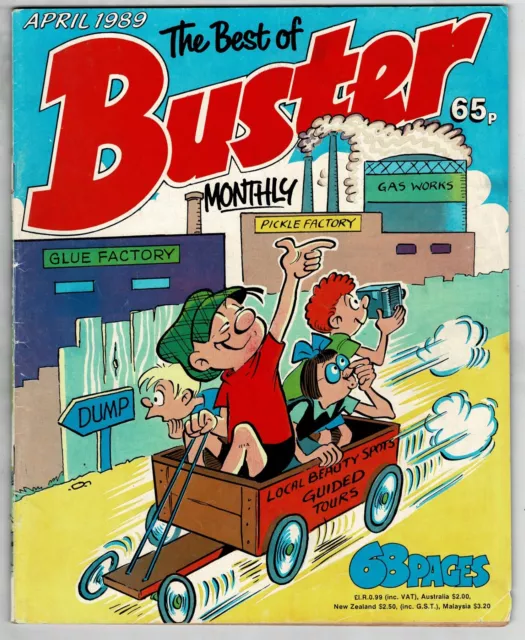 The Best of Buster comic April 1989 Ivor Lott TonyBroke Faceache - combined P&P