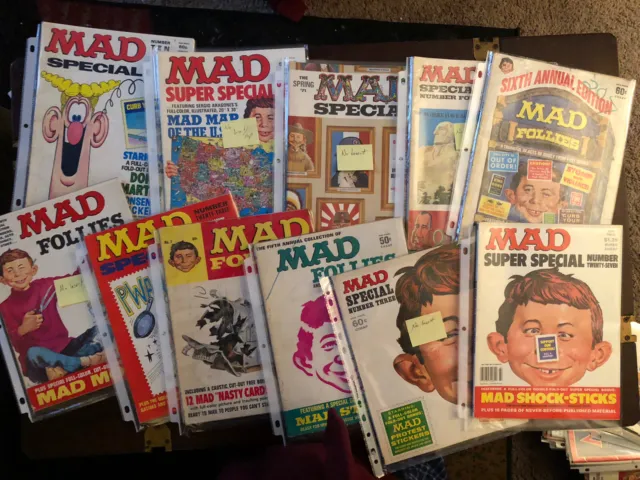 MAD Magazine Lot of 52 Vintage Issues Fair and Good Condition