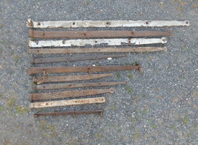 Lot of Vintage Barn Strap Hinges