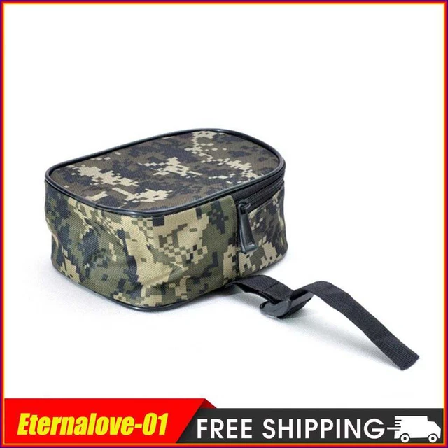 Portable Fishing Reel Storage Bag Digital Camo Protective Case Fishing Accessory