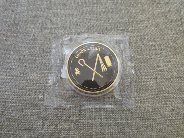 Mysteries of Ancient Egypt Crook and Flail Gold Plated Coin Solomon Islands 2022