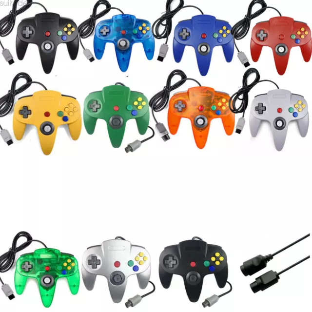 For Nintendo 64 64 Bit Controller Video Game Console Gamepad Joystick Joypad