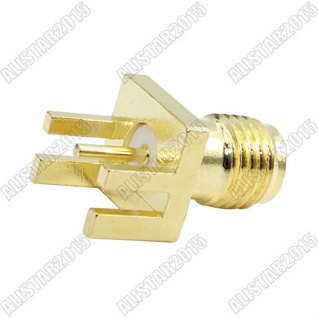 10 Piezas SMA 2 Agujeros 10 Piezas Conectores SMA Hembra Con Brida De 2 Agujeros - Para Montaje En Panel RF Correa Samsung Watch 6