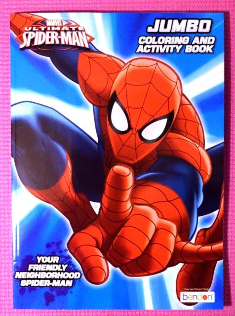 🖍️ Marvel Ultimate Spiderman Coloring Book w/ Spiderman Deck of Cards 🖍️
