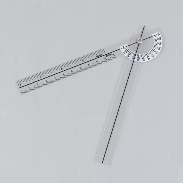 Cheap Wholesale PVC Medical Protractor 180 Degree Angle Ruler Finger Ruler