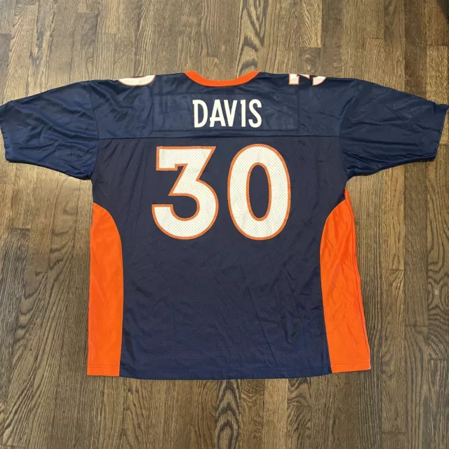 Denver Broncos Terrell Davis Jersey Mens 2XL Champion Blue