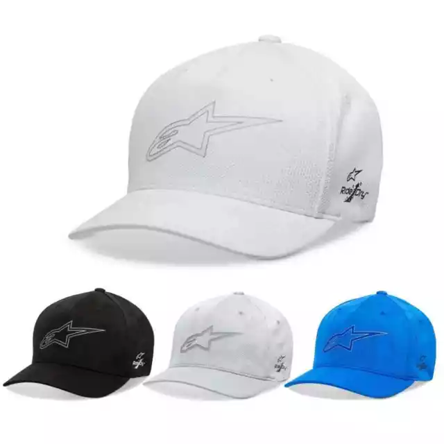 Alpinestars Jack Tech Mens Caps Motorcycle Riding Flexfit Hats