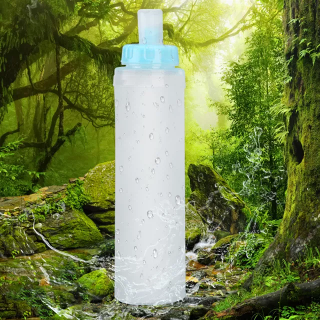 fr TUP Water Bag Light Water Purifier Bag for Outdoor Camping (400ml Transparent