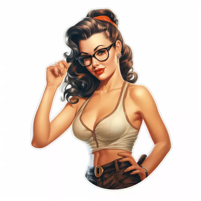 Autoaufkleber Sticker Pin Up Girl Aufkleber Transparent