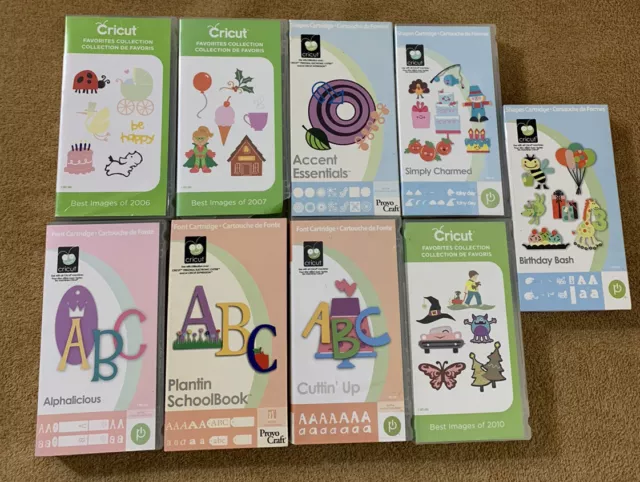 Cricut Cartridge Lot of 9 Linked?  READ