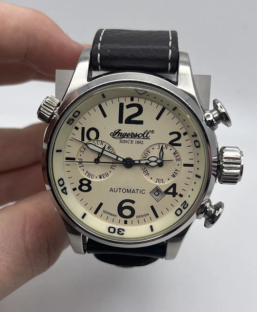 INGERSOLL AUTOMATIC Mens Skeleton Gold Watch THE ORVILLE