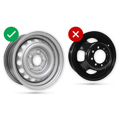 For Mercedes Benz Citan Van 4x 16” Silver Deep Dish Wheel Trims Hub Caps Blue 3