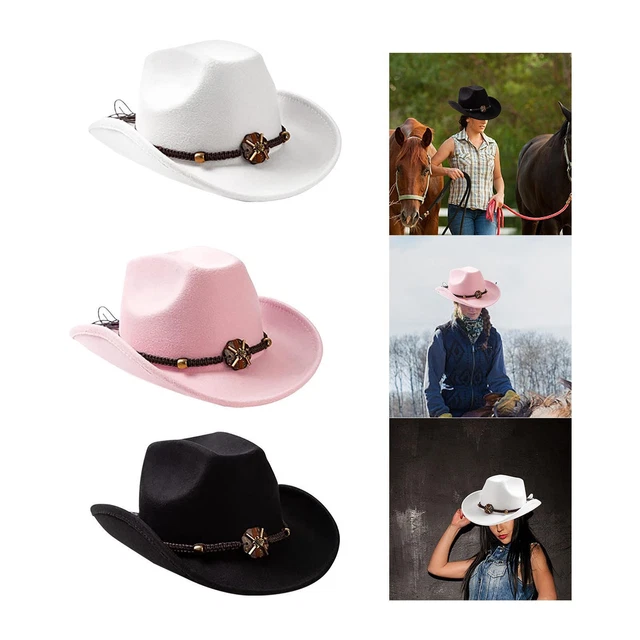 Chapeau de cow-boy Photo Props Big Brim Costume Déguisement pour Adultes Jouer