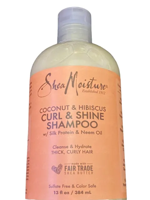 Shea Moisture Curl & Shine Shampoo W/ Coconut & Hibiscus 13 Fl Oz