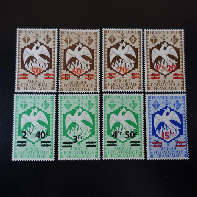 Afrika Äquatorial- Französisch Aef N° 198/205 neuer Stempel Luxus MNH