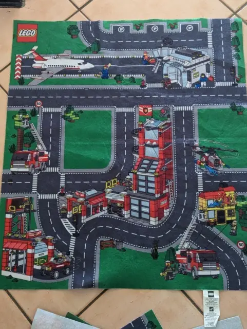 Lego Playmat 70 x 80cm (approx) Fire Station Good Used condition
