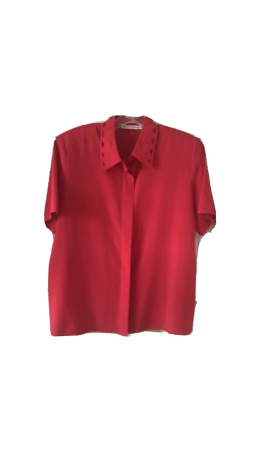 VINTAGE GERARD PASQUIER Ladies Blouse French Size 42 US 10 12