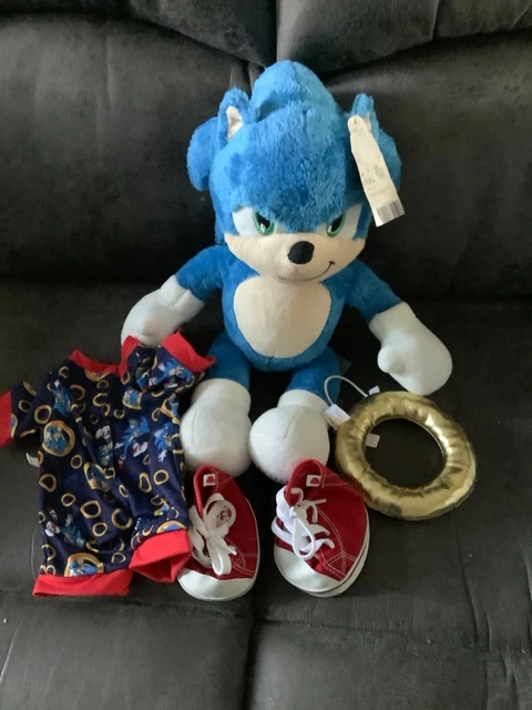 BUILD A BEAR sonic 2 plush, with outfit,shoes, ring and hotdog £30.03 ...