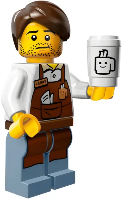 LEGO Larry the Barista LEGO Movie Minifigure (71004) New Retired Collectible CMF