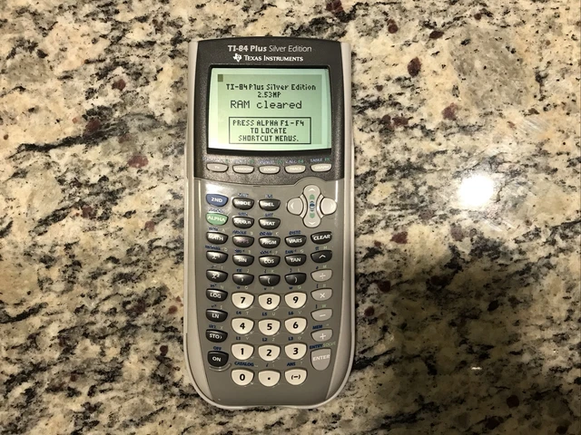 Used Texas Instruments TI-84 Plus Graphing Calculator - Silver Used Texas Instruments TI-84 Plus Graphing Calculator - Silver