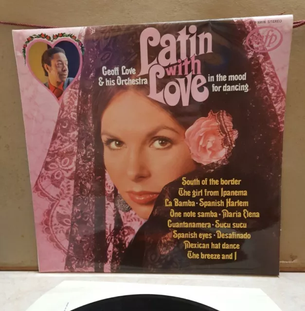 Geoff Love And His Orchestra In Romantic Mood. Latin With Love. Vinyl LP Record.