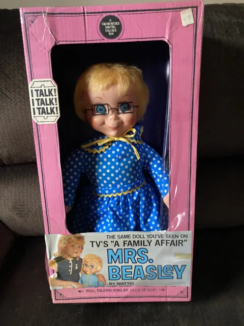 1967 Mrs Beasley “Talking” W/ Original glasses Near mint In The original box.