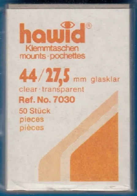 X2 Hawid Stamp Mounts 44x27 For UK High Values 1953-63 Protection CLEAR 50/Pack 2