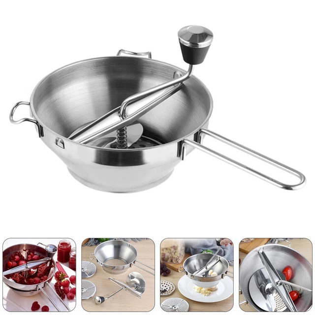 Schiacciapatate Elettrico In Acciaio Inox 1100W – Capacità 40-100 Kg/h, Per Purè, Pappe E Succhi, Uso Professionale E Domestico