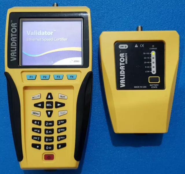 Test-Um JDSU Validator NT900 NT 900 NT-900 Ethernet Patch Cable Cavi Tester