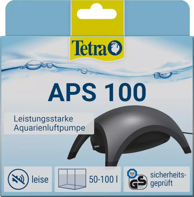 Tetra APS 100 Aquarium Luftpumpe - Leise Membran-Pumpe Für Aquarien Von 50-100 L