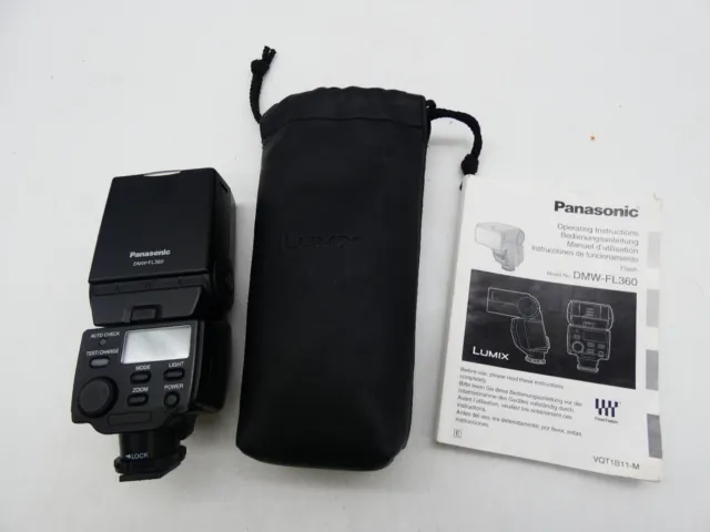 Panasonic Lumix Flash DMW-FL360 Model with Operating Instructions Manual
