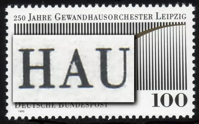 1654 Gewandhausorchester: gebrochenes A in -HAUS, **